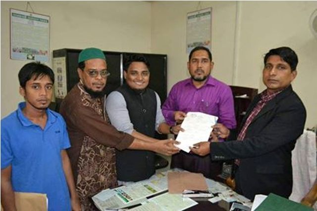 বাহাদুর শাহর পক্ষে মনোনয়নপত্র সংগ্রহ