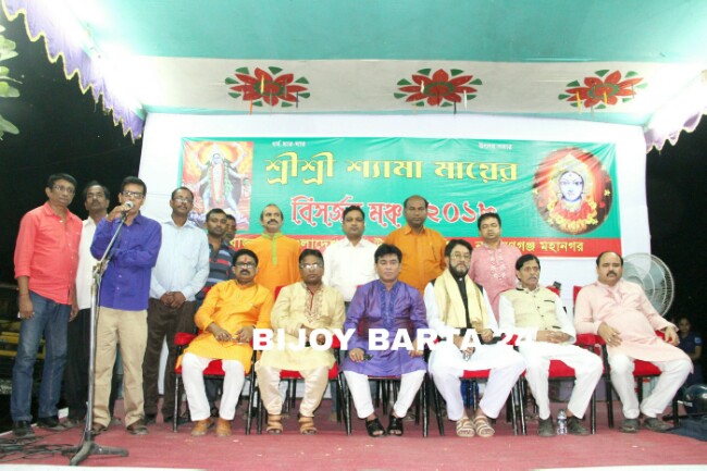 বিসর্জনের মধ্য দিয়ে শেষ হল শ্যামা পূজার অনুষ্ঠান