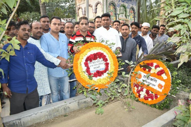 ডেভিডের ১৪ তম মৃত্যুবার্ষিকীতে জেলা যুবদলের শ্রদ্ধা