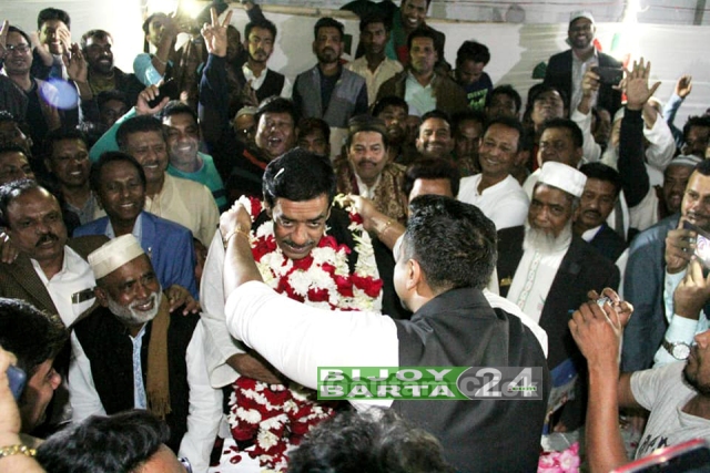 বিপুলে ভোটে বিজয়ী হয়ে তৃতীয় বারের মত এমপি হলেন শামীম ওসমান