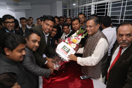 তথ্যমন্ত্রী হাছান মাহমুদকে বনপার শুভেচ্ছা