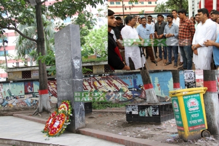 স্মৃতি স্তম্ভের সামনে ডাস্টবিনঃ আইভীকে শহীদদের অসম্মান না করার আহ্বান