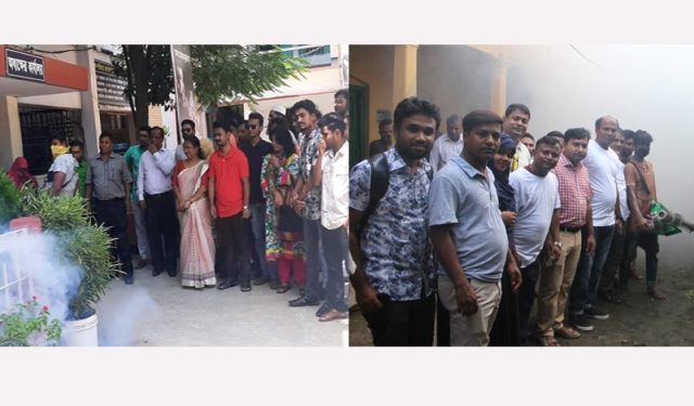 ৫ম দিনেও অয়ন ওসমানের উদ্যোগে বিভিন্ন শিক্ষা প্রতিষ্ঠানে ছিটানো হল মশার ঔষধ