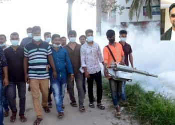 ডেঙ্গু নিধনে ৯ নং ওয়ার্ডে অয়ন ওসমানের উদ্যোগে ছিটানো হল মশার ঔষধ