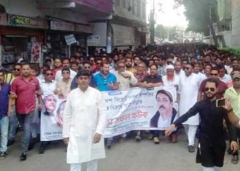 শামীম ওসমানের ইতিহাস গড়া জনসভায় সজল ও সানির নেতৃত্বে বিশাল শো ডাউন