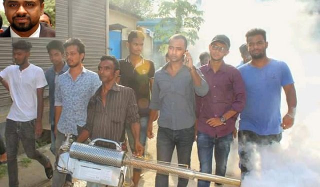 ফতুল্লায় ১৮তম দিনে অয়ন ওসমানের উদ্যোগে মশক নিধণ