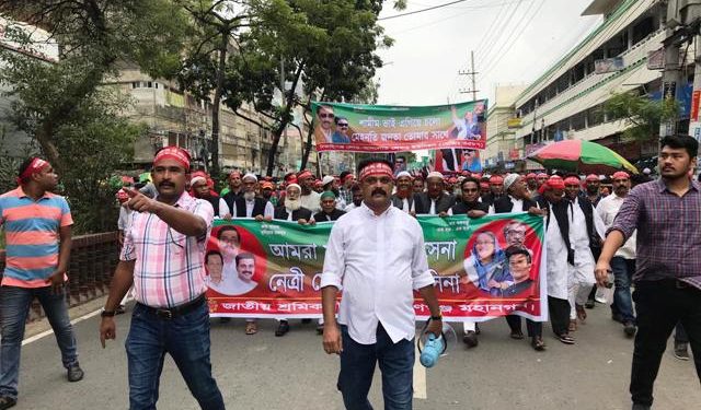 শামীম ওসমানের জনসভায় মুন্নার তাক লাগানো বিশাল শোডাউন