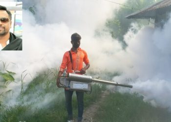 কাশীপুরে অয়ন ওসমানের উদ্যোগে মশক নিধন কর্মসূচি