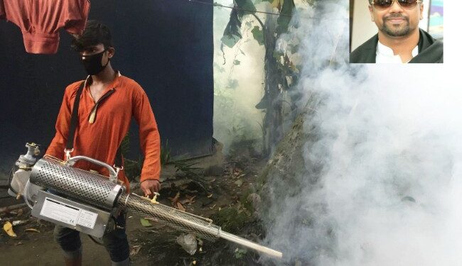 নাসিকের ১০ নং ওয়ার্ডে অয়ন ওসমানের উদ্যোগে মশক নিধন