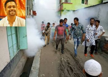 অয়ন ওসমানের উদ্যোগে ফতুল্লা ইউনিয়নে ছিটানো হল মশার ঔষধ