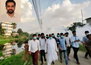 অয়ন ওসমানের উদ্যোগে নাসিকের ২ নং ওয়ার্ডে মশক নিধন