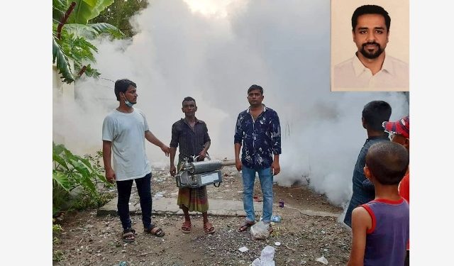 অয়ন ওসমান’র উদ্যোগে বন্দরে মশক নিধণের ব্যাপক কর্মসূচী