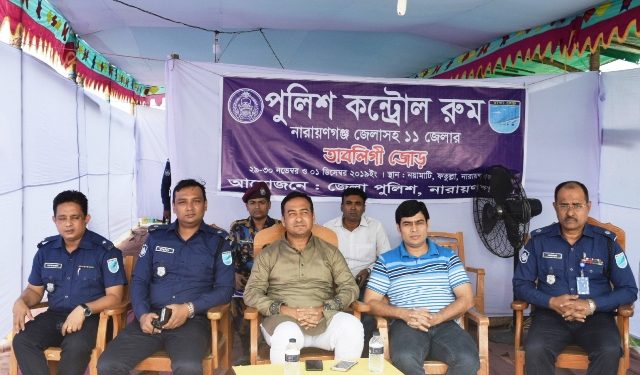 জোড় ইজতেমায় ভেন্যু পরিদর্শনে এসপি মনিরুল