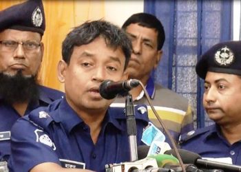 এসপি হারুনের বিদায় সংবর্ধনা
