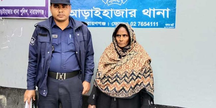 আড়াইহাজারে বিয়ার সহ নারী আটক