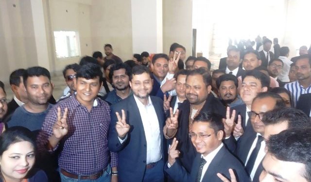 মহসীন-মাহবুব প্যানেলের প্রচারণায় নেতৃবৃন্দ