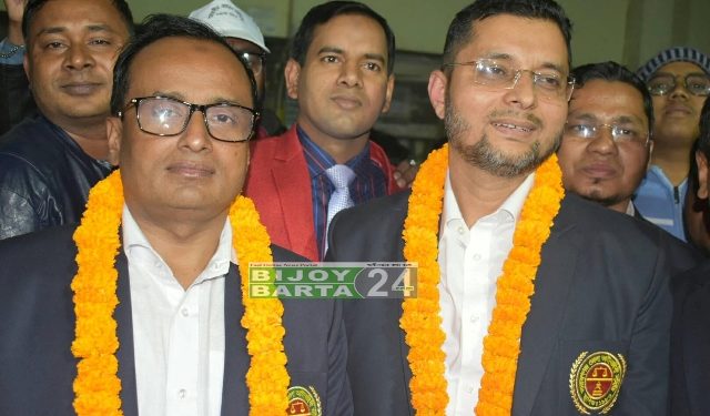 পূর্নাঙ্গ প্যানেল নিয়ে বিজয়ী হলেন মহসীন-মাহবুব প্যানেল