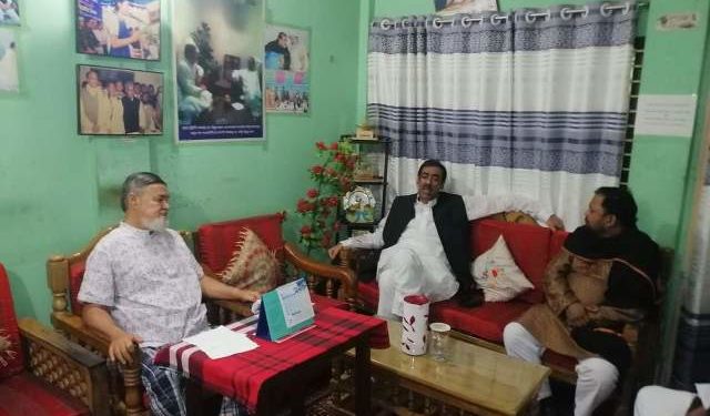 পুত্র হারানো শোকার্ত সাইফউল্লাহ বাদলকে শান্তনা দিতে বাড়িতে গেলেন শামীম ওসমান