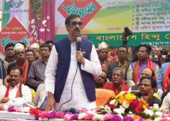 দখলকারীর নাম বলতে পারলে জিউসপুকুর ও শ্মশানঘাট দখল মুক্ত পাবেন-শামীম ওসমান