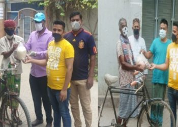 সাংবাদিক আলমগীরের উদ্যেগে খাদ্যদ্রব্য বিতরণ ও হাত ধোয়ার কর্মসূচি উদ্ধোধন