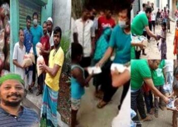 করোনায় অসহায় মানুষের সেবায় কাজ করছেন বিটু