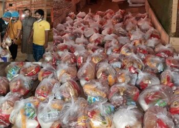 রাতে আধারে কর্মহীনদের কাছে ঈদ খাদ্য সামগ্রী পৌছে দিচ্ছে জেলা মুক্তিযুদ্ধ মঞ্চ