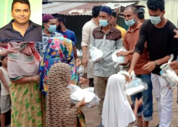 সাইনবোর্ডে রাফেল প্রধানের পক্ষে ৩০০ জনকে ইফতার বিতরণ