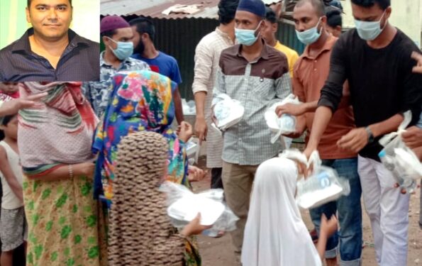 সাইনবোর্ডে রাফেল প্রধানের পক্ষে ৩০০ জনকে ইফতার বিতরণ