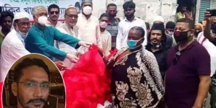 দেওভোগে জাকির খানের উদ্যোগে ৫ শতাধিক পরিবারের মাঝে ঈদ উপহার বিতরণ