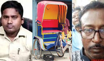 সড়কে রিক্সা চললেও চাঁদা দিতে হয় আজিজুলকে