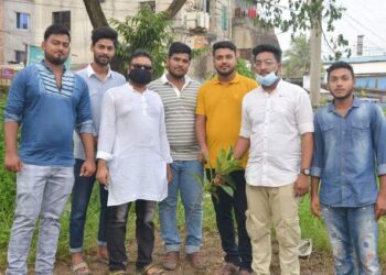 শরীফুল হকের নির্দেশে ছাত্রলীগ নেতা শাওনের উদ্যোগে বৃক্ষরোপন