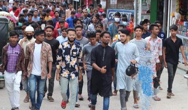 শোক দিবসে বিশাল র‌্যালী নিয়ে ছাত্রলীগ নেতা নাবিলের যোগদান