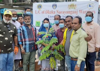 লায়ন্স ক্লাব’র উদ্যোগে বোয়ালিয়া খাল সড়কে সুন্দর্য বর্ধনে বৃক্ষ রোপন কর্মসূচী