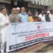 চট্রগ্রামে মুক্তিযোদ্ধাদের উপর হামলার প্রতিবাদে না’গঞ্জে মুক্তিযোদ্ধা সংসদ সন্তান কমান্ডের মানববন্ধন