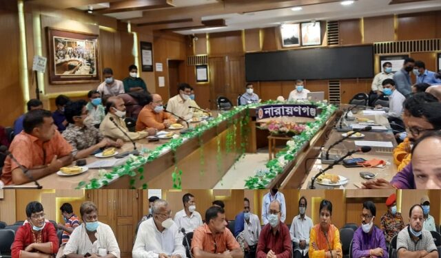 দূর্গাপূজা শান্তিপূর্ণভাবে উদযাপন উপলক্ষ্যে প্রস্তুতিমূলক সভা অনুষ্ঠিত