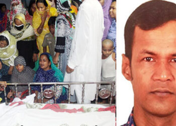 লেবাননে নিহত রাশেদের লাশ ফিরলো নারায়ণগঞ্জে বাড়িতে