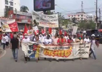 লং মার্চে-৯ দফা দাবি না মানলে কঠোর কর্মসূচি ঘোষণা