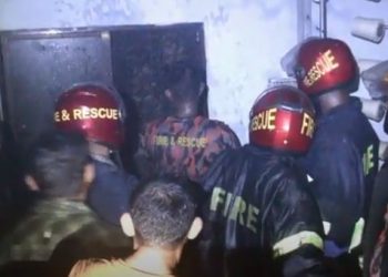 বিসিক ১ নং গলিতে আগুন