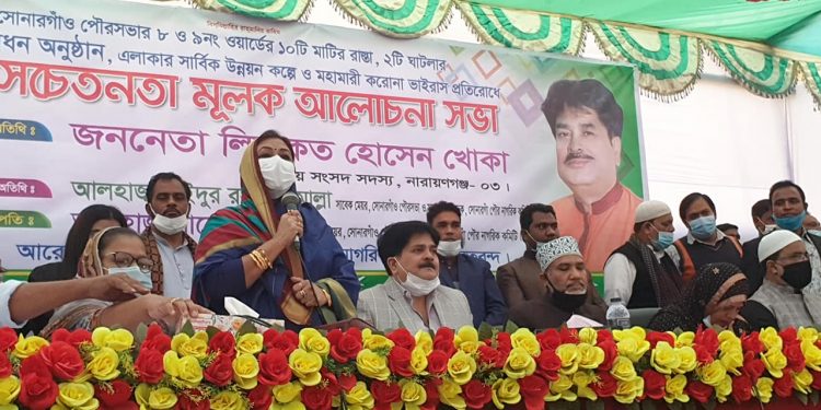 ১২ টি উন্নয়ন কাজের উদ্বোধন করলেন এমপি খোকা