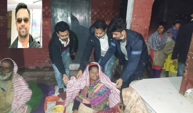 অয়ন ওসমানের উদ্যোগে শীতার্ত মানুষের মাঝে শীত বস্ত্র বিতরণ