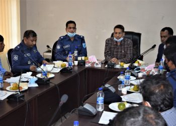 গণপূর্ত বিভাগের সাথে এসপি’র মত বিনিময় সভা অনুষ্ঠিত