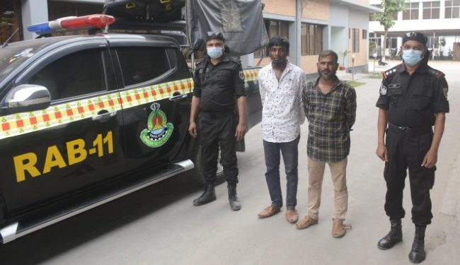 আড়াইহাজারে গাজা সহ গ্রেফতার ২