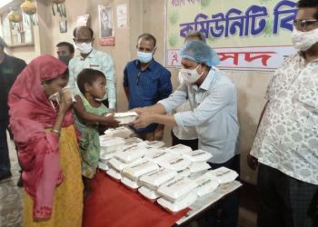 ছিন্নমূল মানুষের জন্য বাসদের ’কমিউনিটি কিচেন ব্যবস্থা