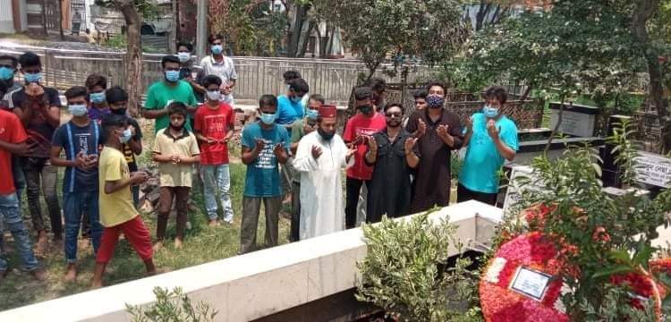 নাসিম ওসমানের মৃত্যুবার্ষিকীতে পরশ’র দোয়া ও কবর জিয়ারত