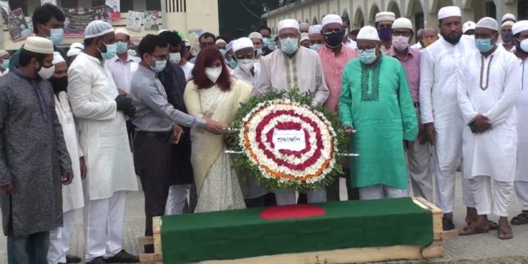 কমান্ডার আব্দুল জব্বার পিনু’র মরদেহ রাষ্ট্রীয় মর্যাদায় দাফন