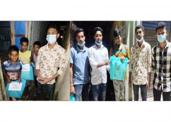 অয়ন ওসমানের পক্ষে অসহায়দের ঈদবস্ত্র উপহার দিলেন ছাত্রলীগ নেতা নির্ঝর