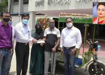 দু’টি অসহায় পরিবারকে স্বাবলম্বী করার উদ্যোগ নিলেন লিপি ওসমান