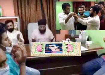 আজমেরী ওসমানের জন্মদিনে কাজী নূর ইসলাম পরশের উদ্যোগে কেক কাটা ও দোয়া
