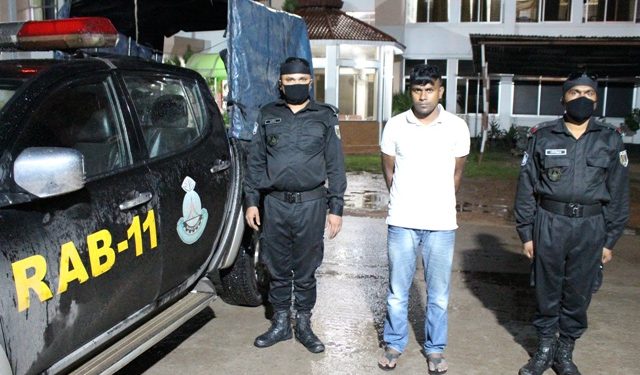 র‌্যাব-১১’র অভিযানে দেড় কোটি টাকা মূল্যের হেরোইন সহ গ্রেফতার ১