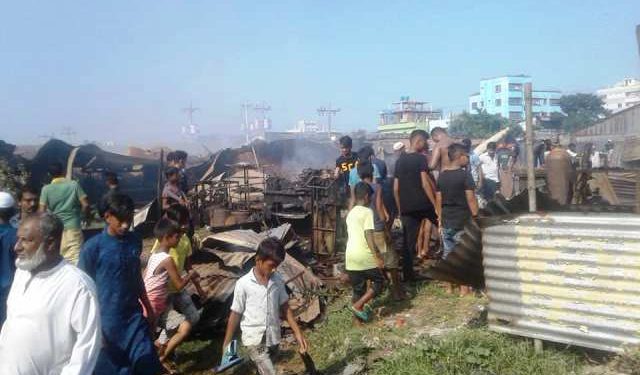 আড়াইহাজারে অগ্নিকান্ডে ৪টি টেক্সটাইল মিল ও ৮দোকান ভষ্মিভূত